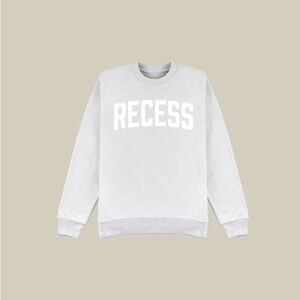 Recess Pickleball Classic Crewneck Grey Sweatshirt